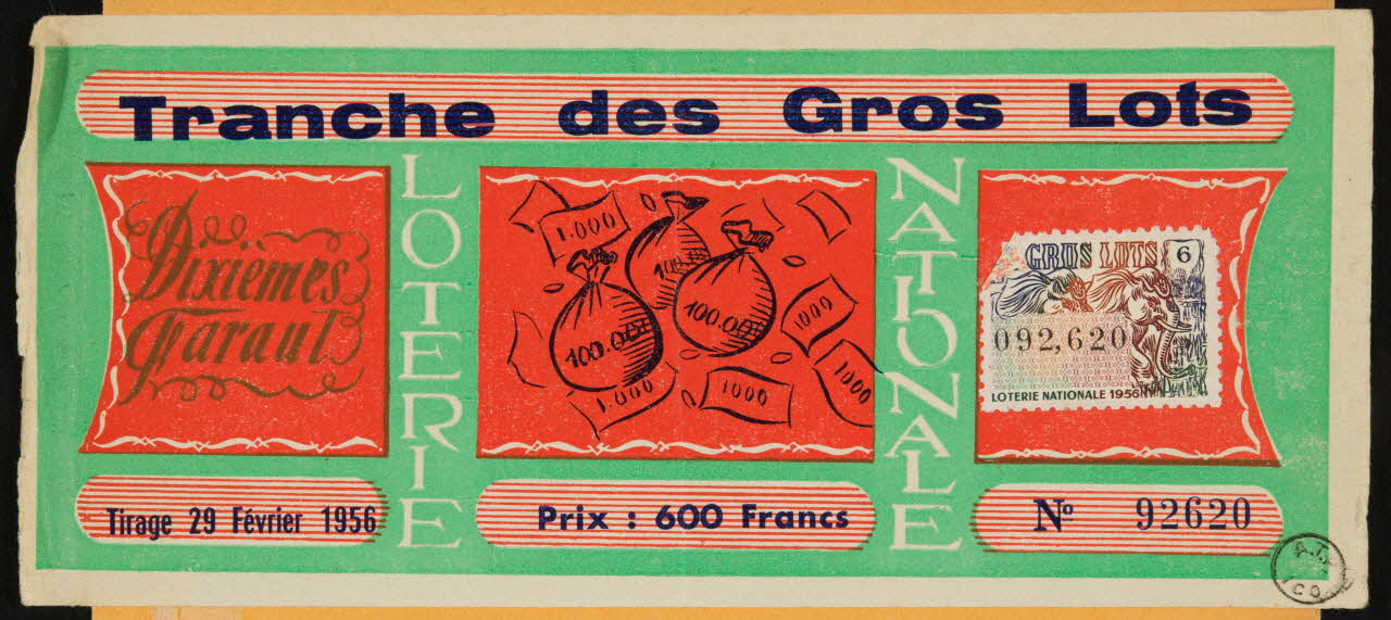 estampe Tranche des Gros Lots 1970.83.1019 Photo