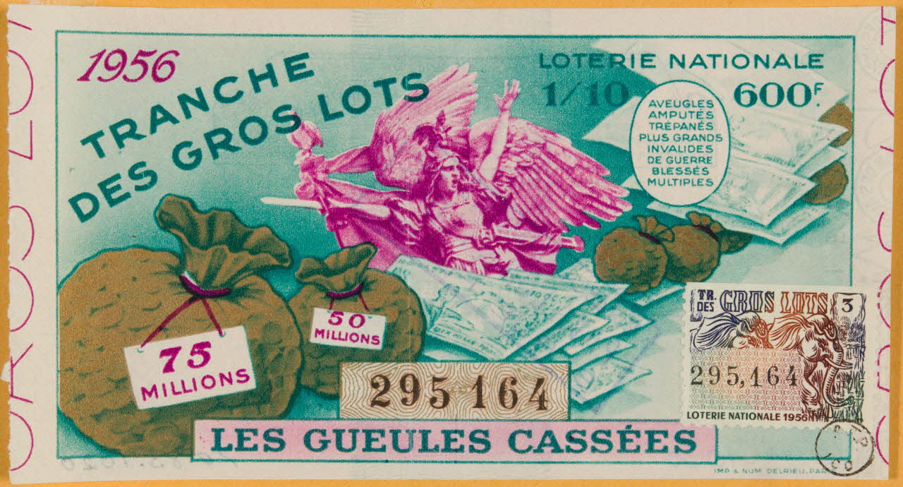 estampe TRANCHE  DES GROS LOTS  LES GUEULES CASSEES 1970.83.1020 Photo