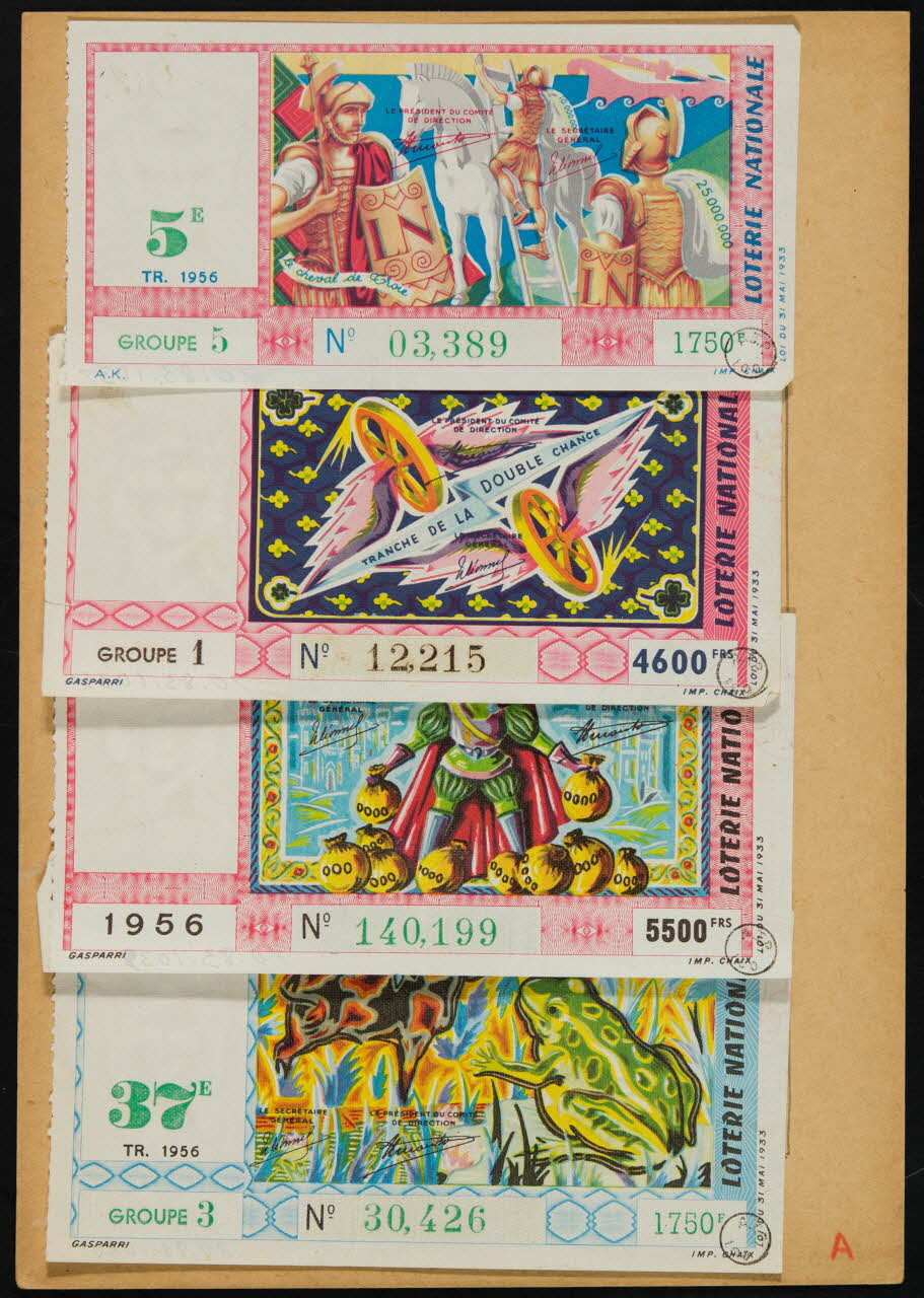 estampe LOTERIE NATIONALE  le cheval de Troie 1970.83.1037 Photo