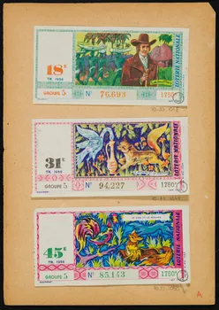 estampe LOTERIE NATIONALE  LE RENARD ET LA CIGOGNE 1970.83.1049  Photo