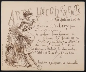 H Boutet ; J.H Gouery estampe ARTS INCOHERENTS 1882 1970.83.106  Photo