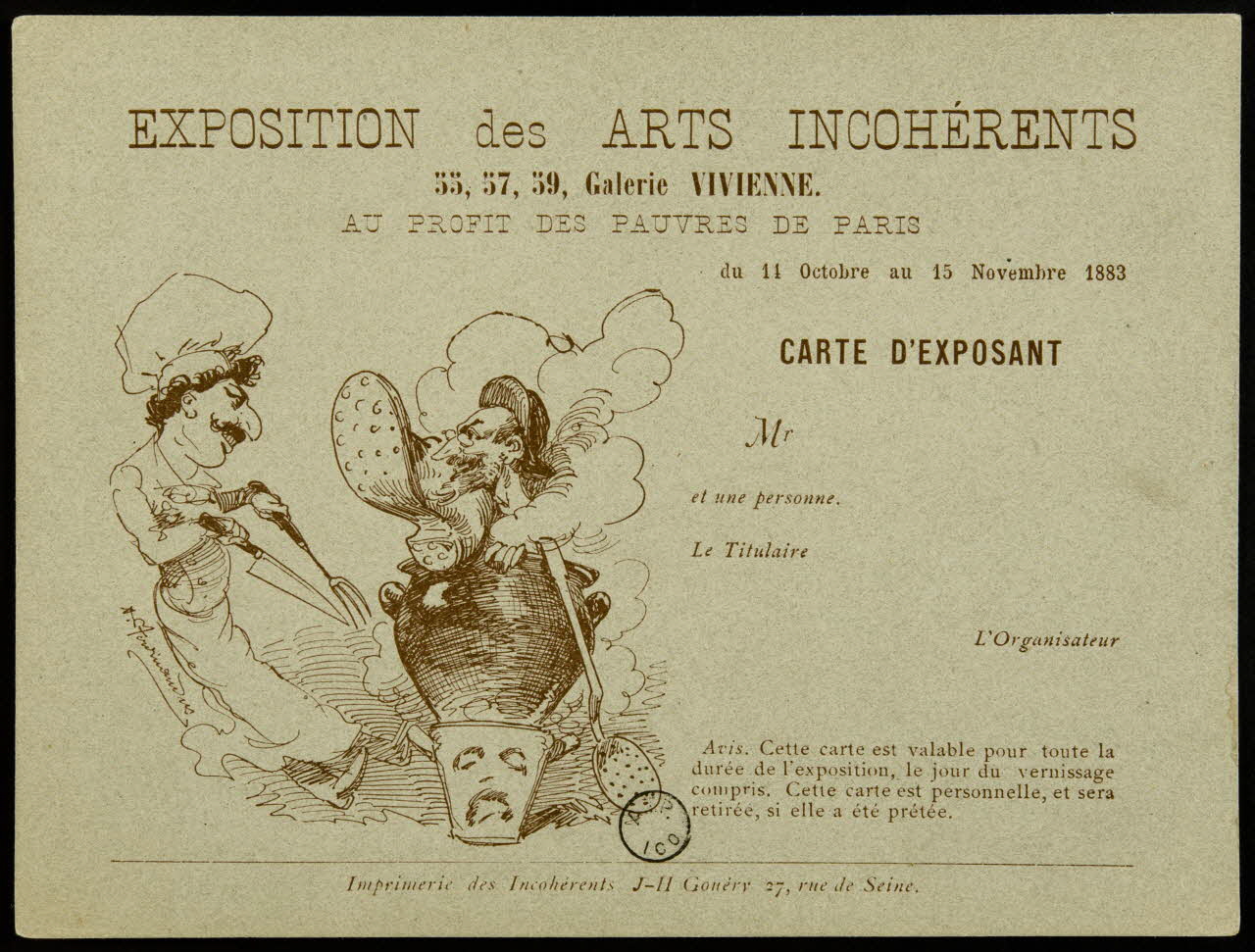 estampe EXPOSITION des ARTS INCOHERENTS 1970.83.107 Photo