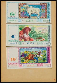 estampe LOTERIE NATIONALE  ANIMAUX DE LEGENDES  LA VACHE SACREE 1970.83.1079 Photo