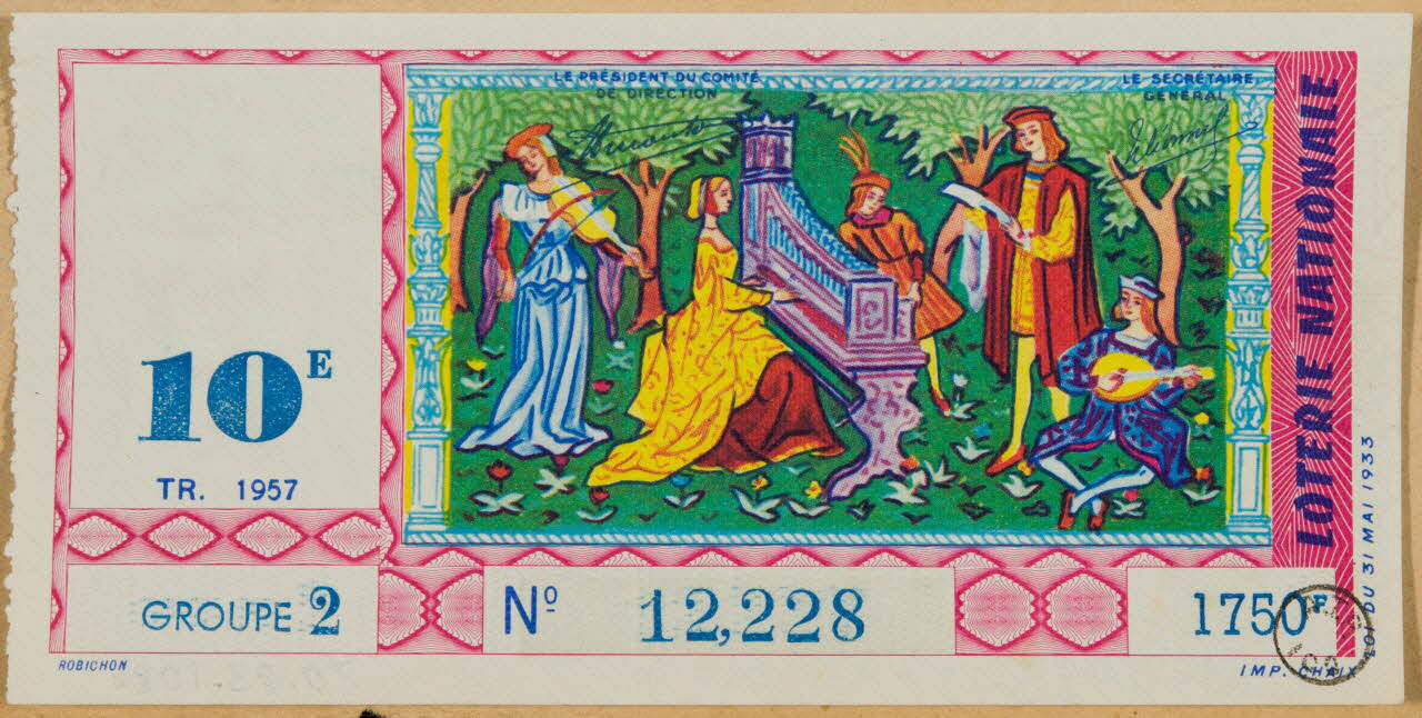 estampe LOTERIE NATIONALE 1970.83.1086 Photo