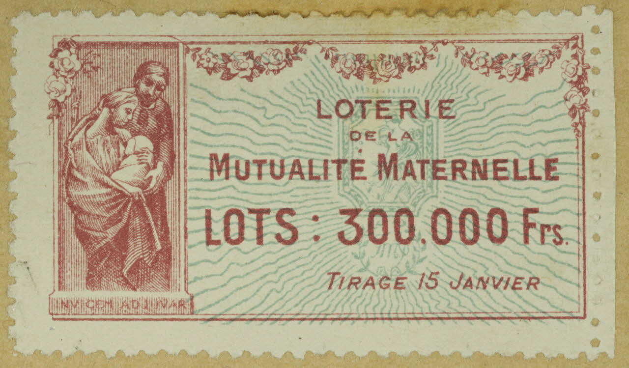 estampe LOTERIE  DE LA  MUTUALITE MATERNELLE 1970.83.1088 Photo