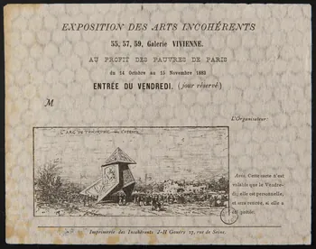 Loir ; J.H Gouery estampe EXPOSITION DES ARTS INCOHERENTS 1883 1970.83.109  Photo