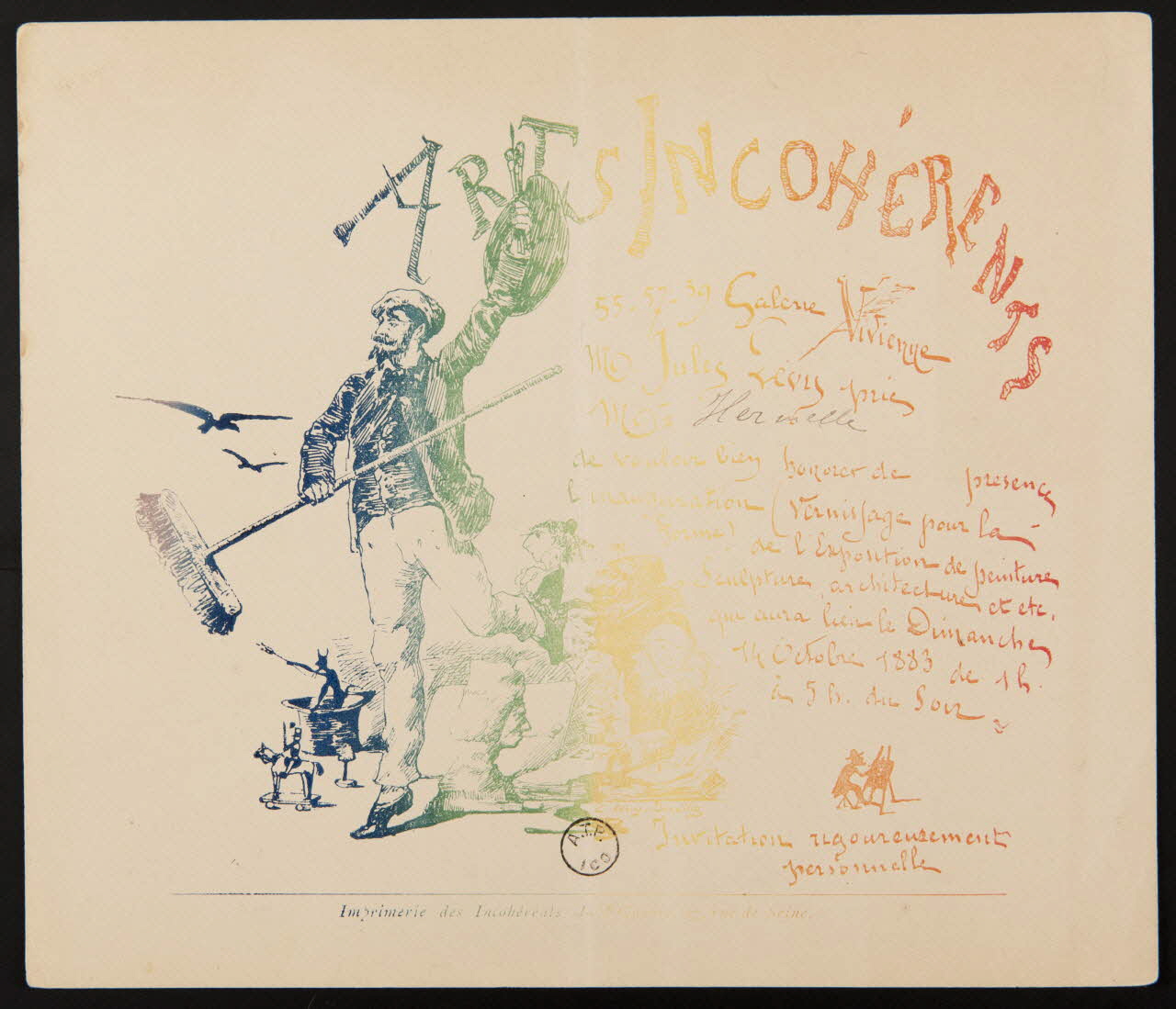 Dorville ; Charles Lévy ; J.H Gouery estampe ARTS INCOHERENTS 1883 1970.83.110 Photo