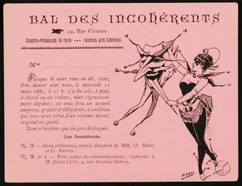 M Gray ; J.H Gouery estampe BAL DES INCOHERENTS 1885 1970.83.111 Photo