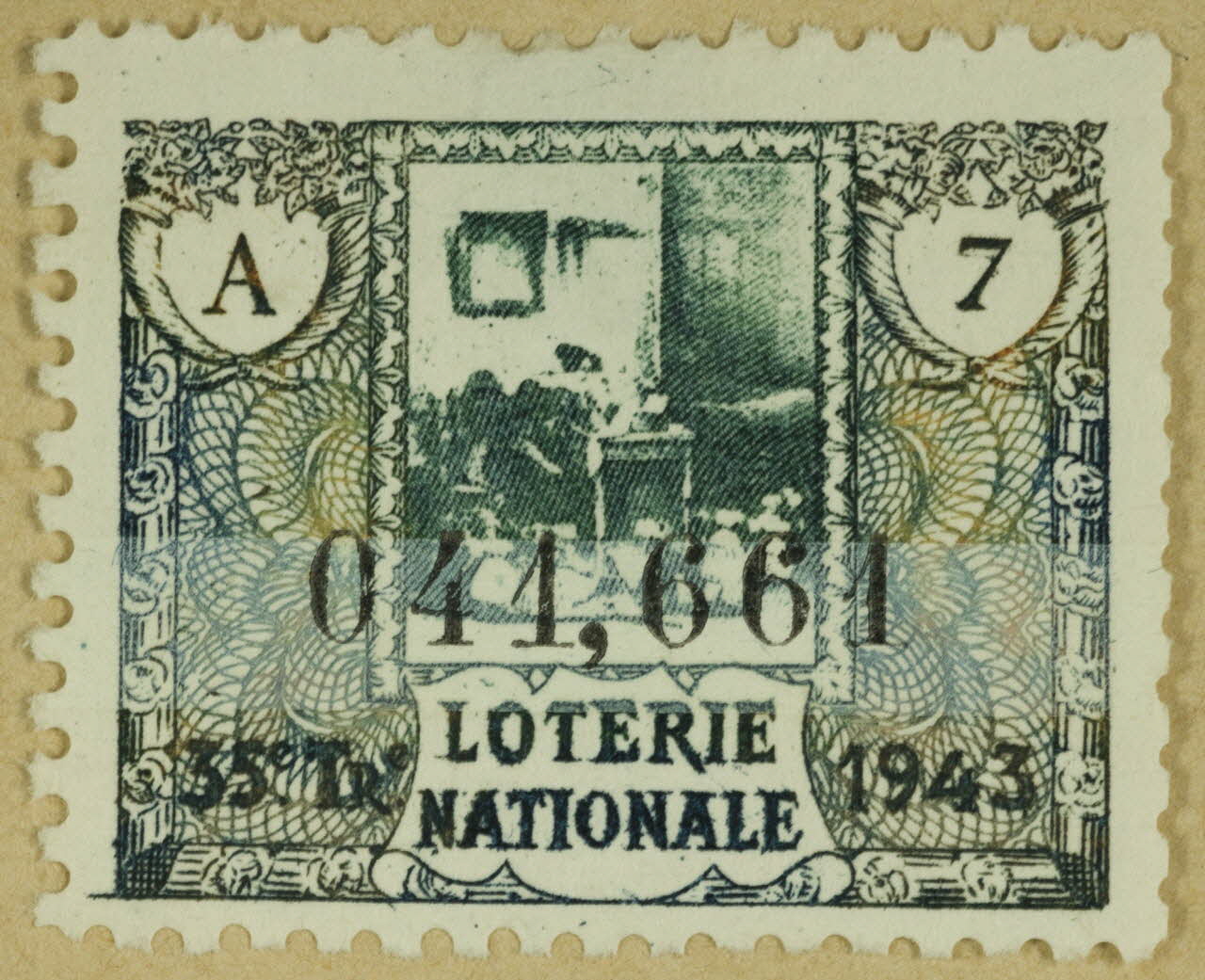 estampe LOTERIE NATIONALE  1943 1970.83.1192 Photo