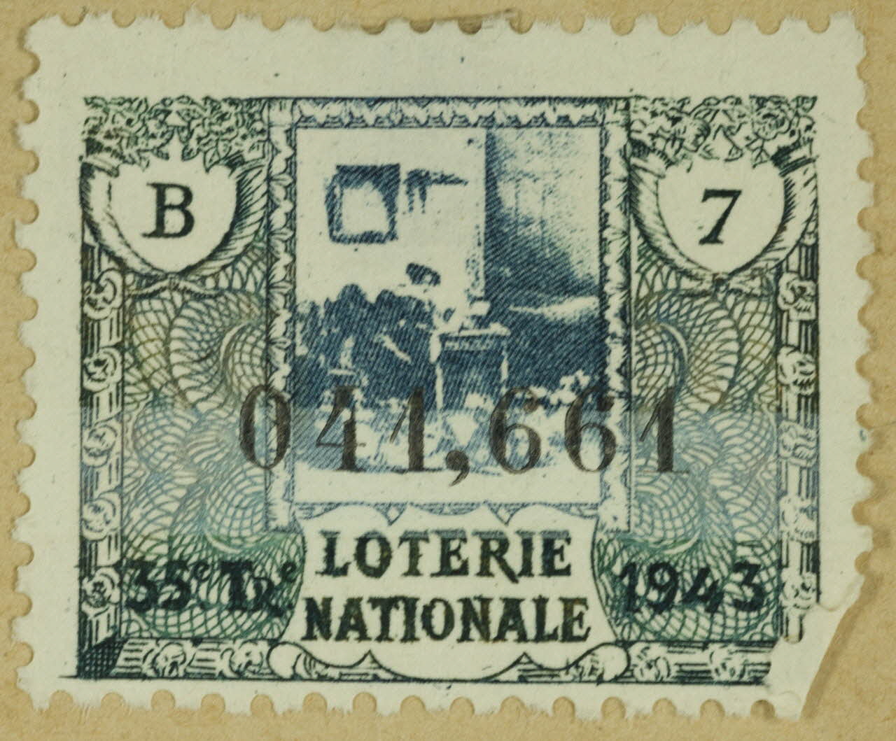estampe LOTERIE NATIONALE  1943 1970.83.1193 Photo