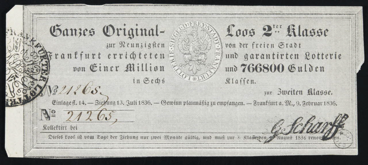 estampe Billet de loterie 1970.83.1196 Photo