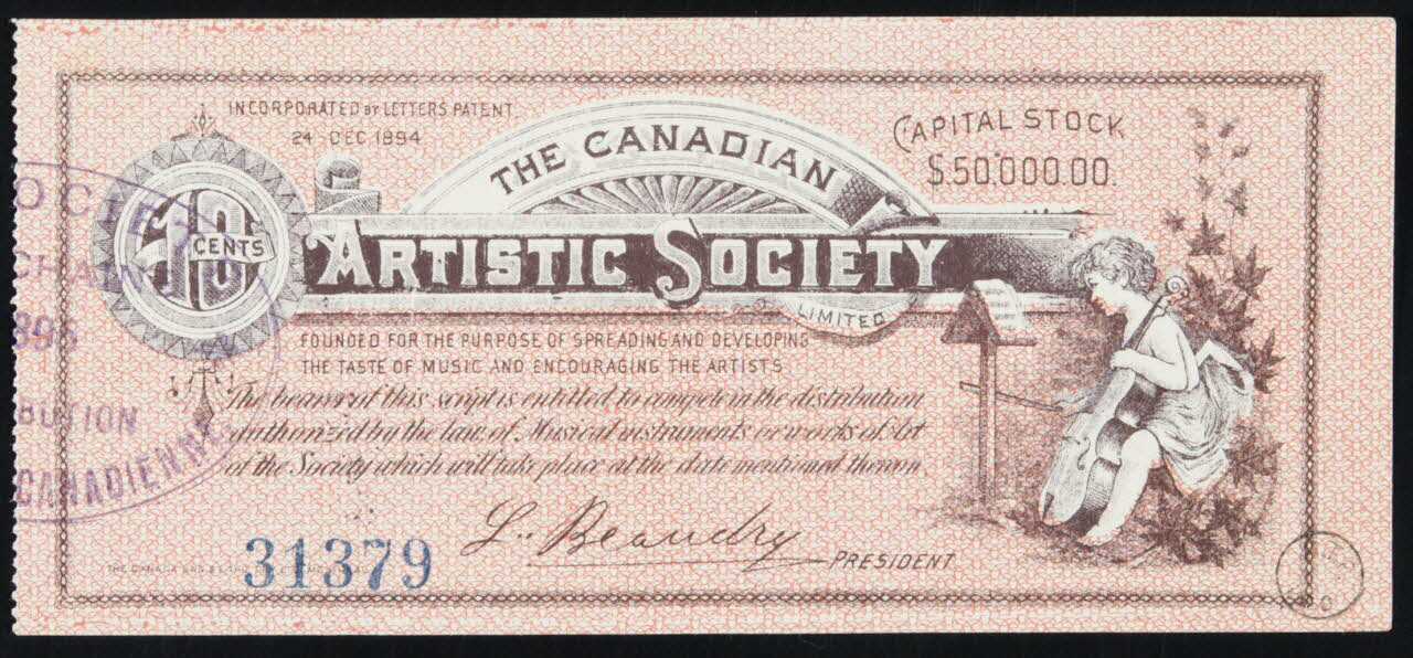 estampe THE CANADIAN  ARTISTIC SOCIETY 1970.83.1198 Photo