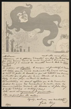 Verneuil estampe Invitation au bal des Incohérents 1894 1970.83.120 Photo