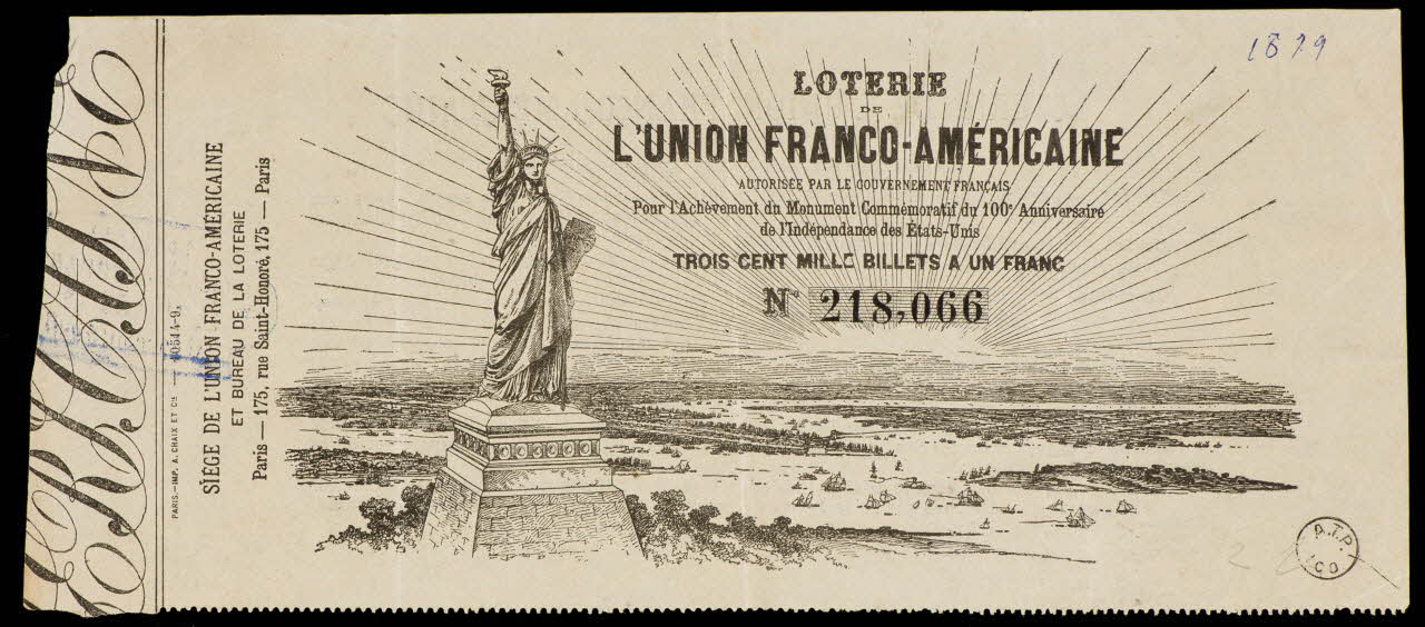 estampe LOTERIE  DE  L'UNION FRANCO-AMERICAINE 1970.83.1201 Photo