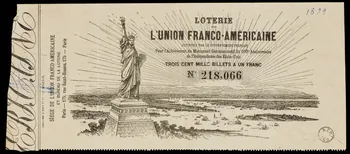 estampe LOTERIE  DE  L'UNION FRANCO-AMERICAINE 1970.83.1201 Photo
