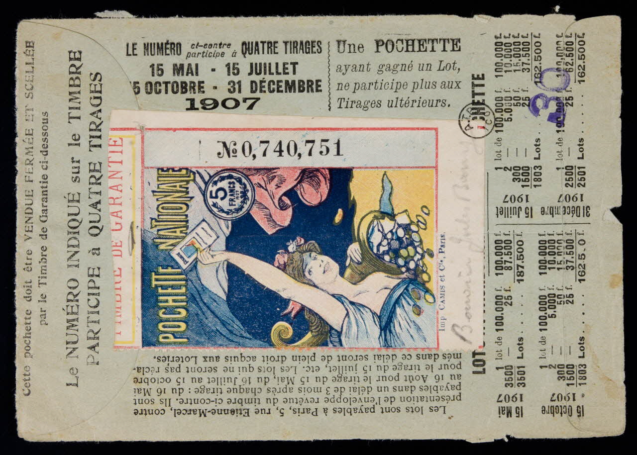 estampe POCHETTE NATIONALE 1970.83.1205 Photo