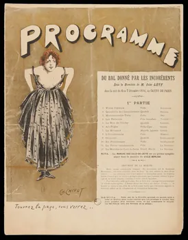 Charles Verneau ; Ch. Chivot estampe PROGRAMME Paris 1894 1970.83.121.1  Photo