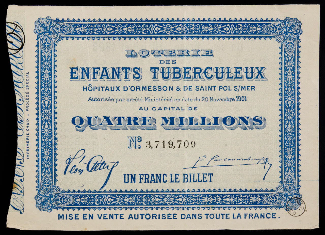 estampe LOTERIE  DES  ENFANTS TUBERCULEUX 1970.83.1218 Photo