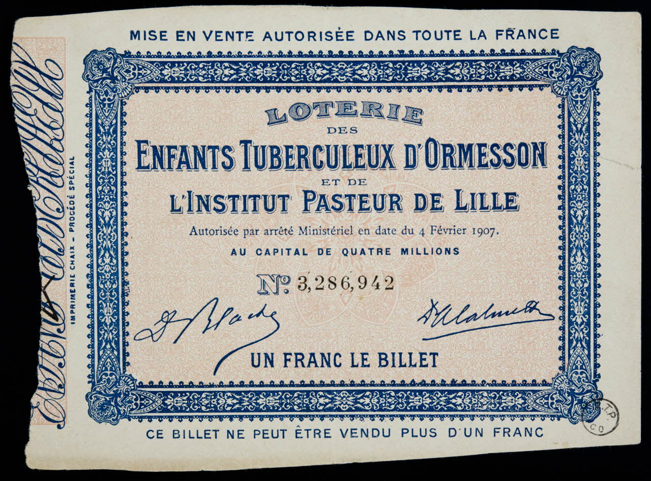 estampe LOTERIE  DES  ENFANTS TUBERCULEUX D'ORMESSON 1970.83.1221 Photo