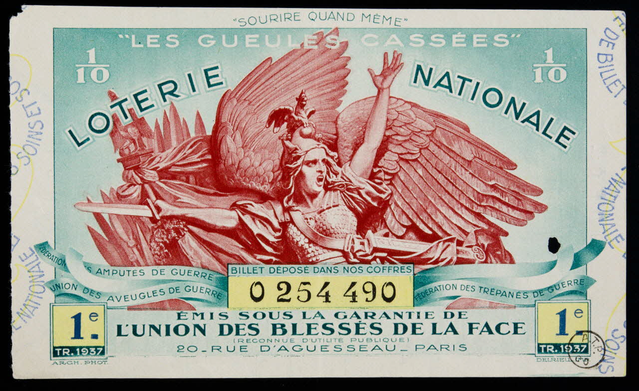 estampe "LES GUEULES CASSEES"  LOTERIE NATIONALE 1970.83.1226 Photo