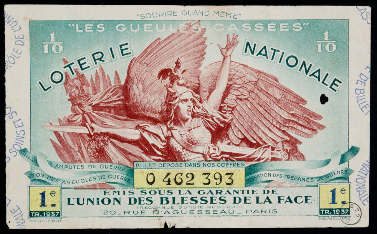 estampe "LES GUEULES CASSEES"  LOTERIE NATIONALE 1970.83.1227 Photo