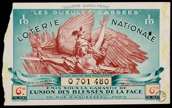 estampe "LES GUEULES CASSEES"  LOTERIE NATIONALE 1970.83.1228  Photo