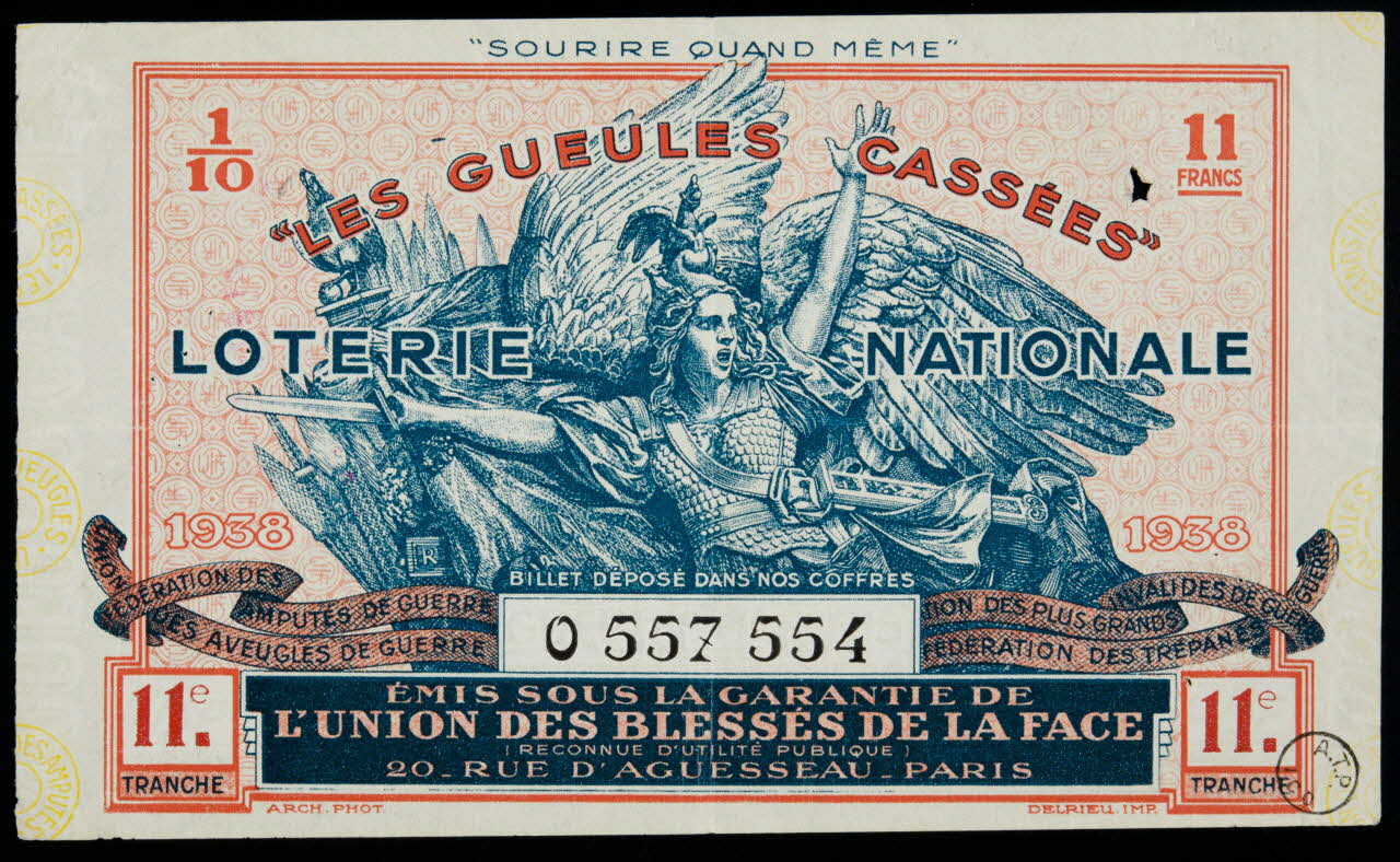 estampe "LES GUEULES CASSEES"  LOTERIE NATIONALE 1970.83.1230 Photo