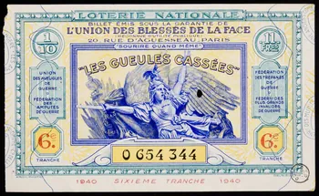 estampe LOTERIE NATIONALE  "LES GUEULES CASSEES" 1970.83.1239  Photo