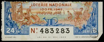 P Dodet ; E Desfossés estampe LOTERIE NATIONALE 1942 1970.83.1246  Photo
