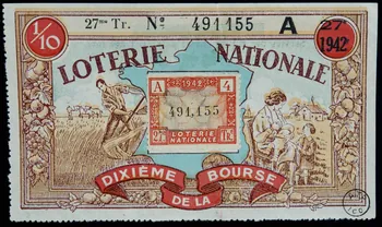 estampe LOTERIE NATIONALE 1942 1970.83.1248  Photo
