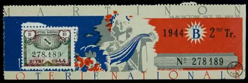 Eff. Omey ; Eclaireur De Nice estampe Banque Martinon, Loterie Nationale 1944 1970.83.1276 Photo
