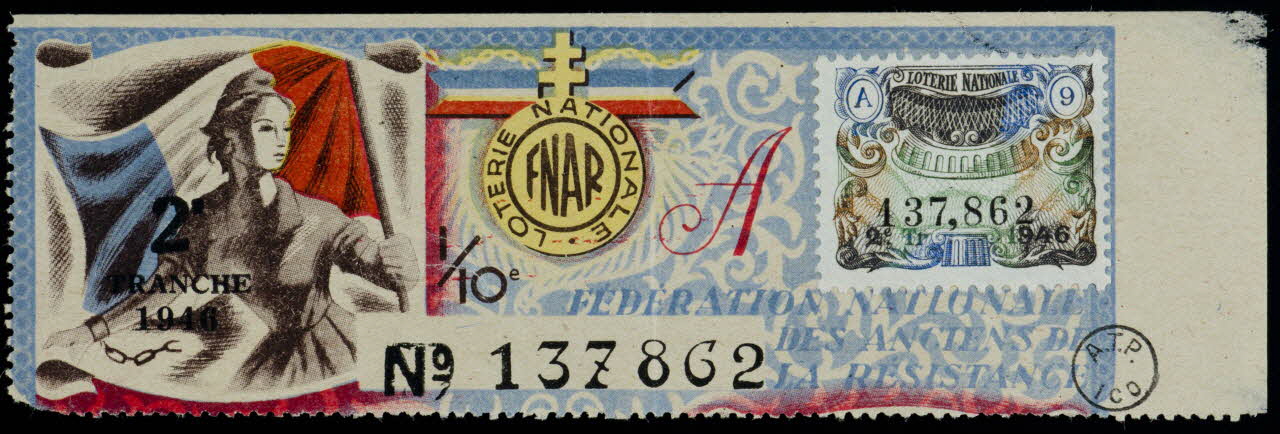 estampe LOTERIE NATIONALE : FNAR 1946 1970.83.1289 Photo