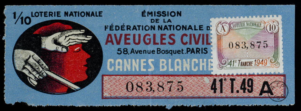 Imprimerie. Du Sudat estampe LOTERIE NATIONALE Provence-Alpes-Côte d'Azur, France 1949 1970.83.1297 Photo