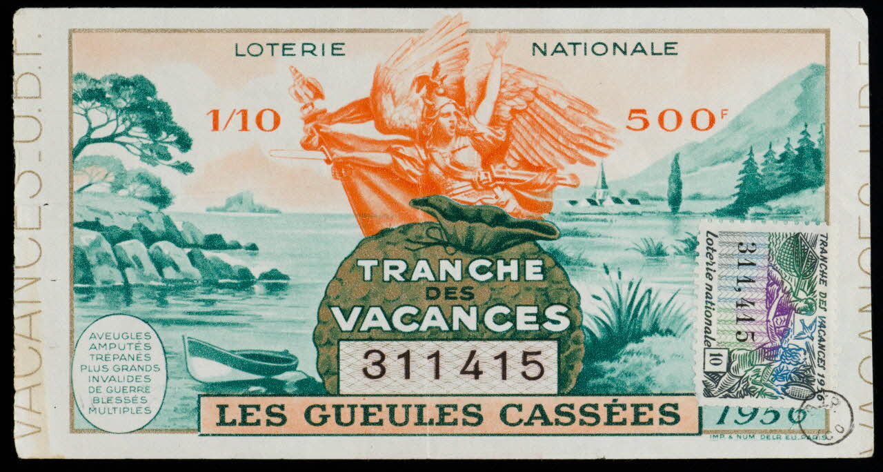 Delrieu estampe LOTERIE NATIONALE  TRANCHE  DES  VACANCES Île-de-France, France 1956 1970.83.1311 Photo