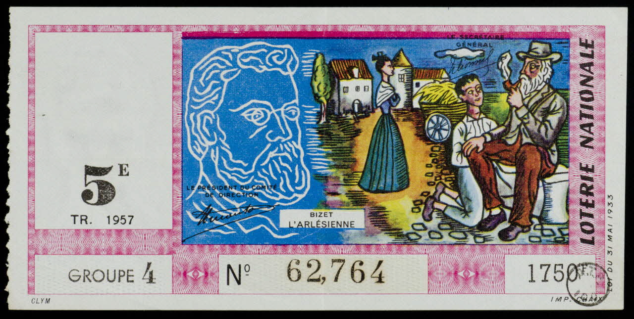 Clym ; CHAIX estampe LOTERIE NATIONALE 1957 1970.83.1314 Photo