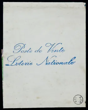 estampe Pochette de vente de la loterie nationale 1970.83.1340  Photo