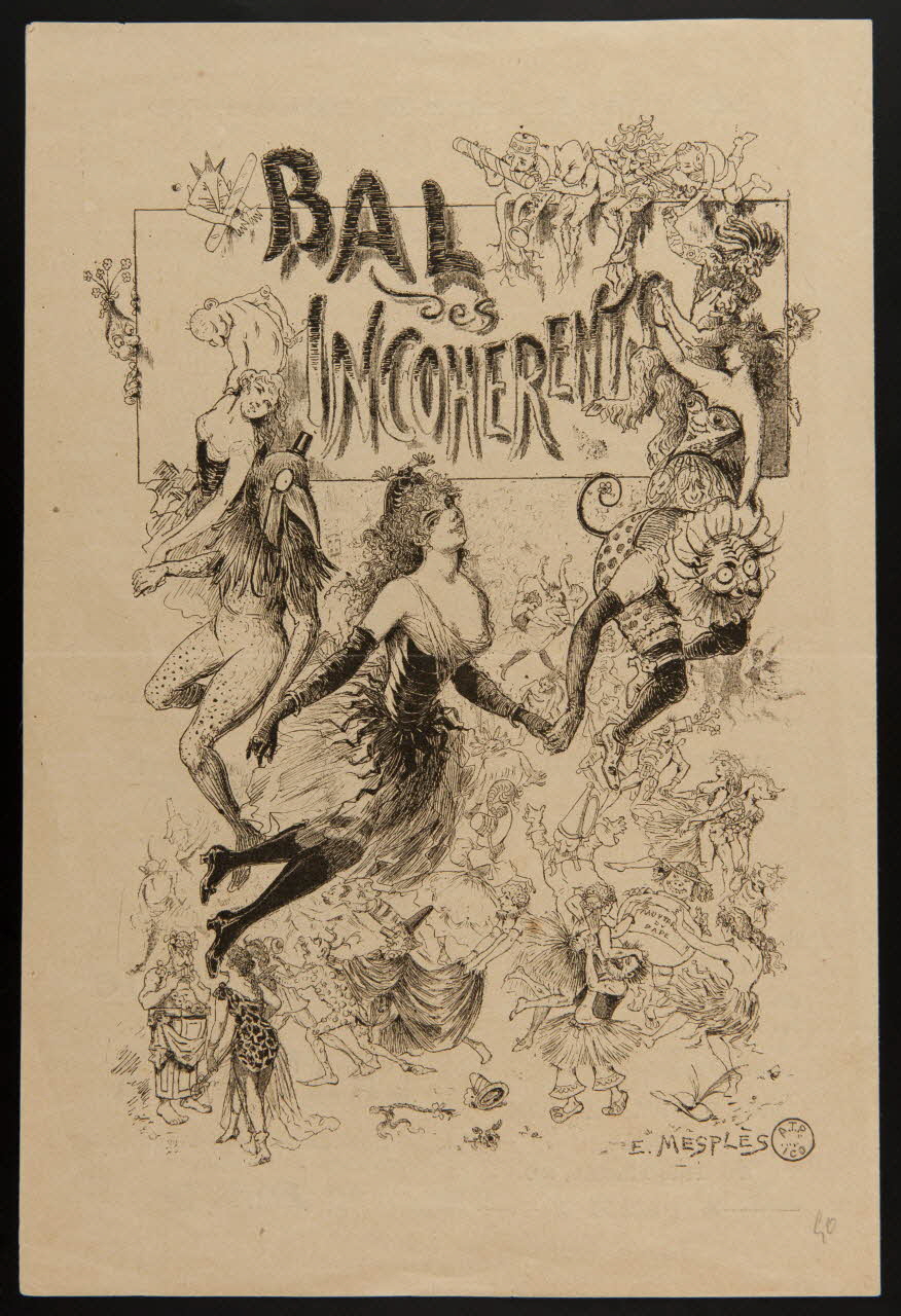 estampe Invitation au bal des Incohérents 1970.83.135 Photo