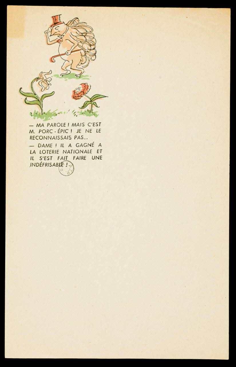 estampe Conversation entre fleurs 1970.83.1363 Photo