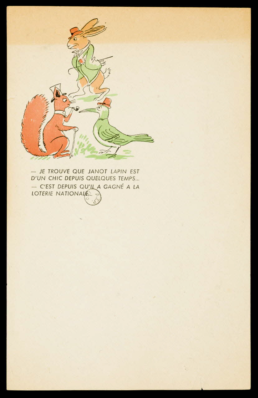 estampe JANOT LAPIN 1970.83.1366 Photo