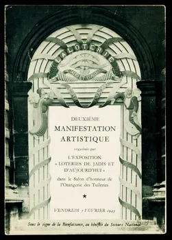 estampe LA LOTERIE  DEUXIEME  MANIFESTATION  ARTISTIQUE 1943 1970.83.1368  Photo