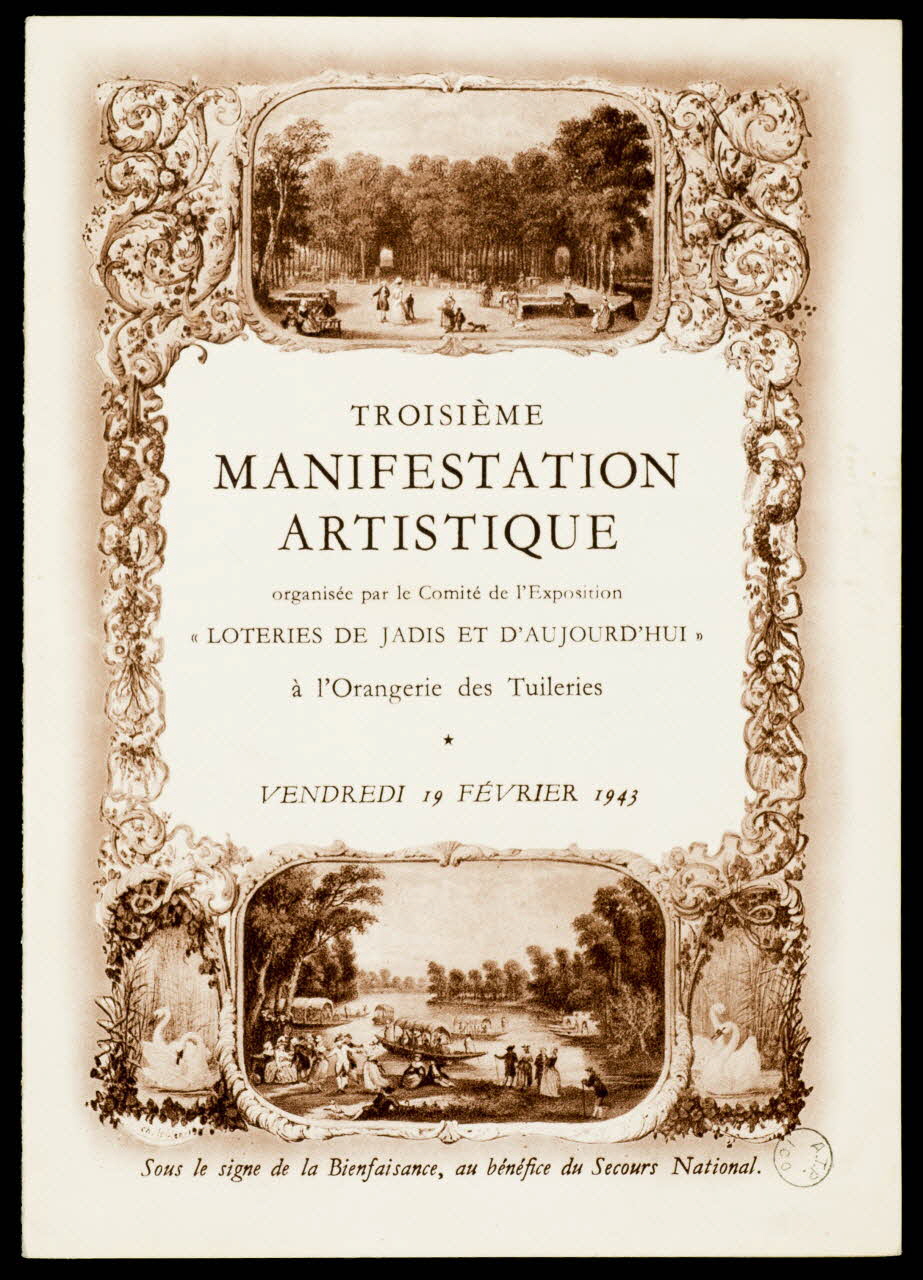 estampe TROISIEME  MANIFESTATION  ARTISTIQUE 1943 1970.83.1369 Photo