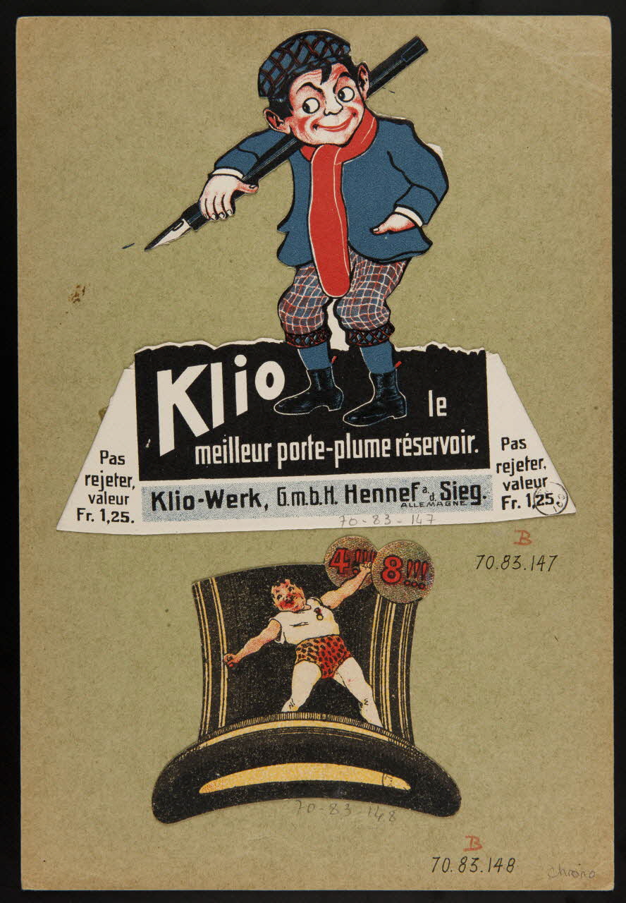 estampe Klio  le  meilleur porte-plume réservoir. 1970.83.147  Photo