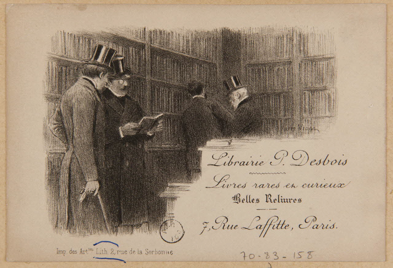 estampe Librairie P. Dubois 1970.83.158  Photo