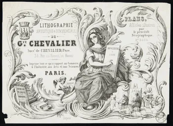 estampe LITHOGRAPHIE  ARTISTIQUE & COMMERCIALE,  DE  G.VE CHEVALIER 1970.83.159  Photo