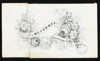 estampe P. HUPPERTZ,  Graveur Lith. 1970.83.160 Photo