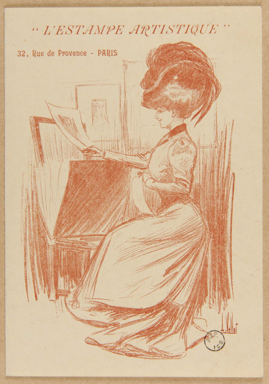 estampe "L'ESTAMPE ARTISTIQUE" 1970.83.161 Photo