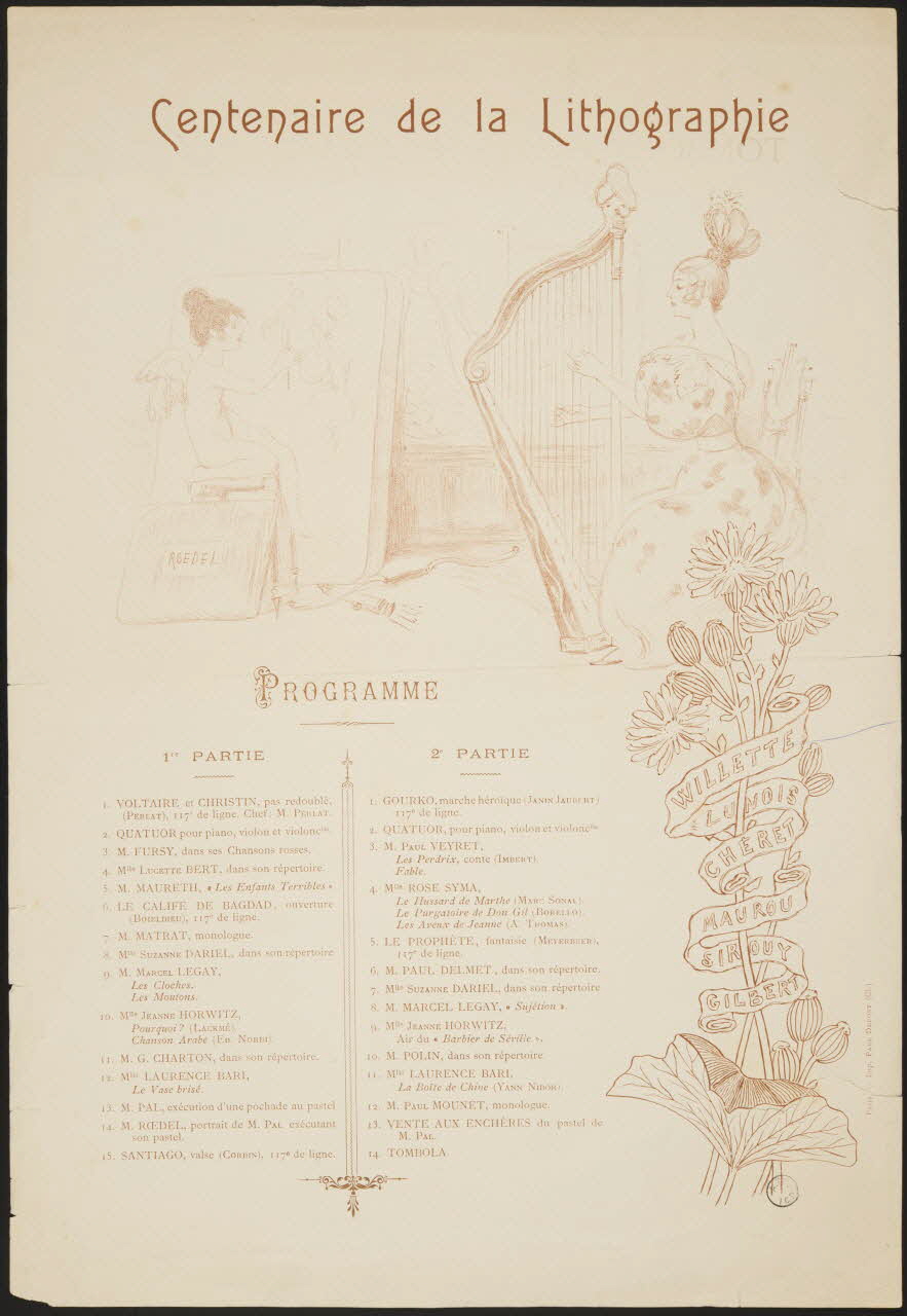 estampe Centenaire de la Lithographie 1970.83.166 Photo