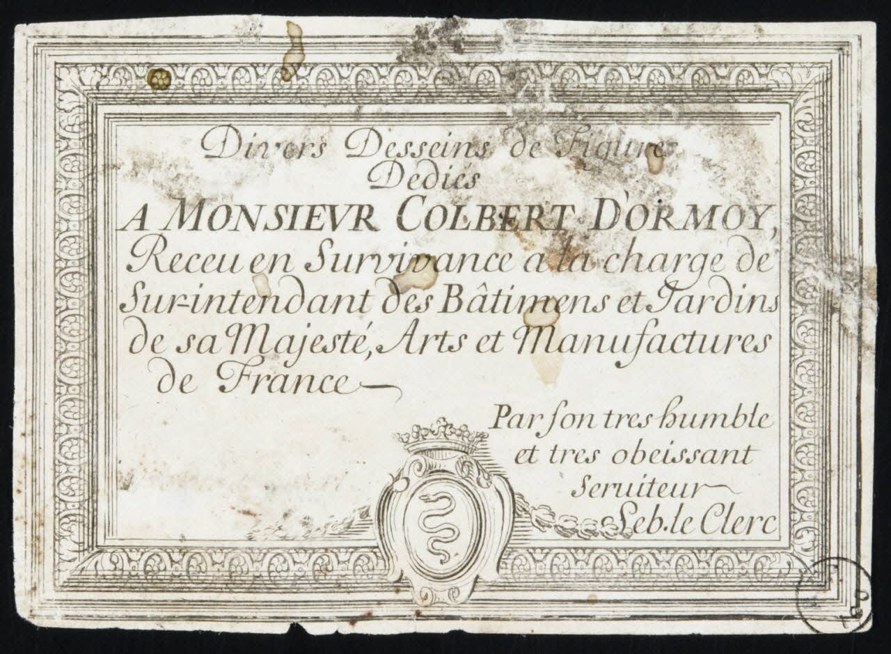estampe A MONSIEUR COLBERT DORMOY 1970.83.174 Photo