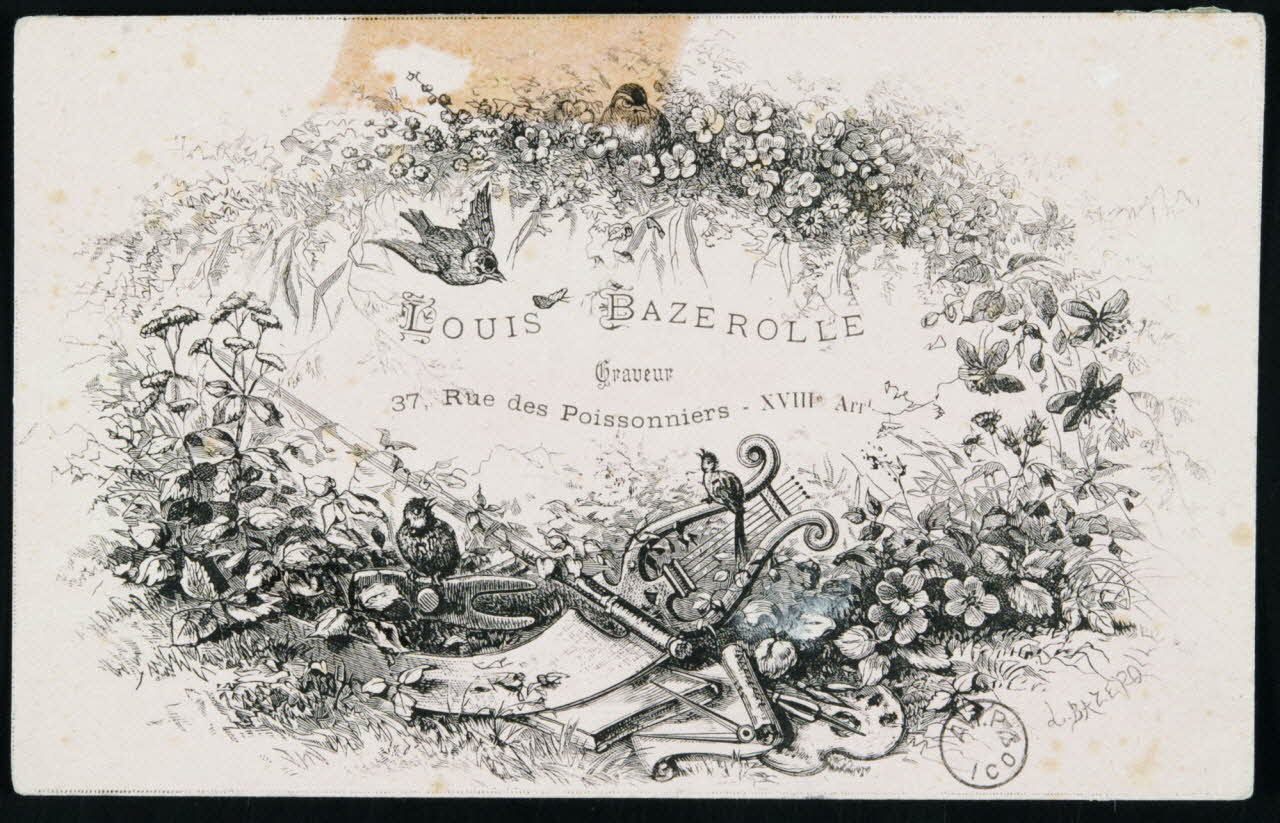 estampe LOUIS BAZEROLE  Graveur 1970.83.181 Photo