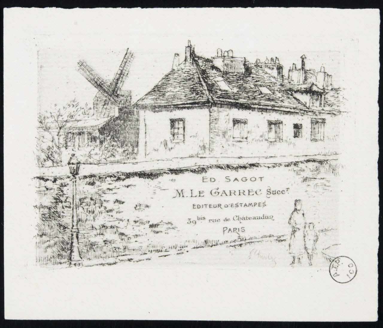estampe ED. SAGOT  M. LE GARREC Succt.  EDITEUR D'ESTAMPES 1970.83.185 Photo